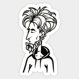 handsome bearded man Sticker